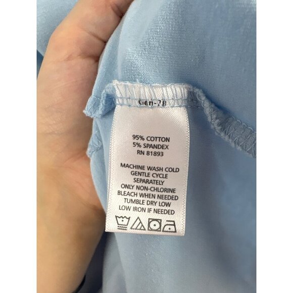 Women’s D&Co. XL Light Blue Long Sleeve Shirt - Picture 5 of 5